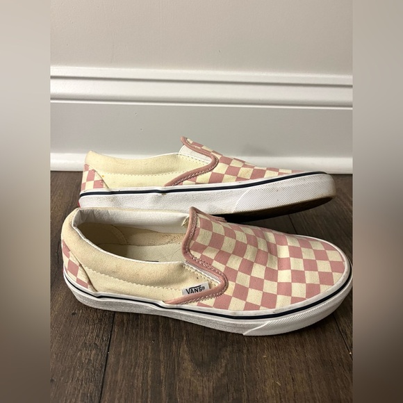 VANS - Slip-On Checkerboard Skate Shoe - Foxglove / White - Women’s 7.5 - Picture 5 of 7
